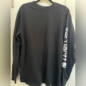 Large black Carhartt long sleeve t-shirt